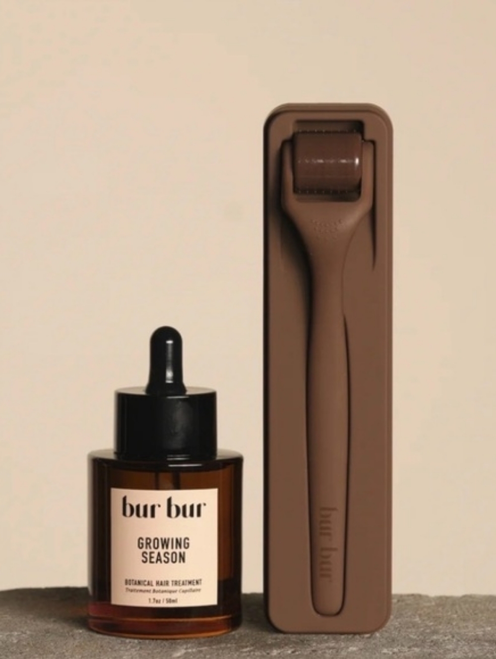 Bur Bur Growing Season Botanical Hair Treatment And Derma roller NWT